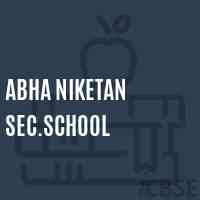 Abha Niketan Sec.School Logo
