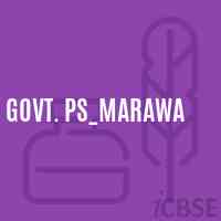 Govt. Ps_Marawa Primary School Logo