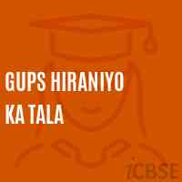 Gups Hiraniyo Ka Tala Middle School Logo