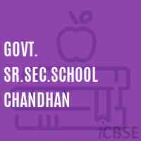 Govt. Sr.Sec.School Chandhan Logo