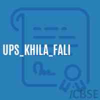 Ups_Khila_Fali Middle School Logo