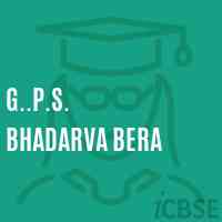 G..P.S. Bhadarva Bera Primary School Logo