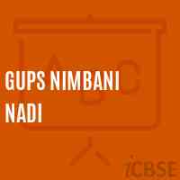 Gups Nimbani Nadi Middle School Logo