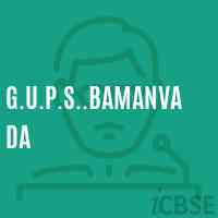 G.U.P.S..Bamanvada Middle School Logo