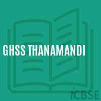 Ghss Thanamandi Senior Secondary School Logo