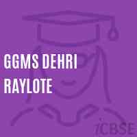 Ggms Dehri Raylote Middle School Logo
