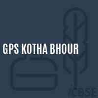 Gps Kotha Bhour Primary School Logo