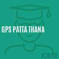 Gps Patta Thana Primary School Logo
