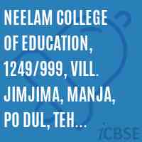 Neelam College of Education, 1249/999, Vill. Jimjima, Manja, PO Dul, teh. Jogindernagar, Distt mandi Logo