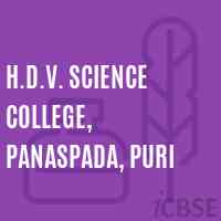 H.D.V. Science College, Panaspada, Puri Logo