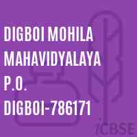 Digboi Mohila Mahavidyalaya P.O. Digboi-786171 College Logo