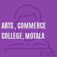 Arts , Commerce College, Motala Logo