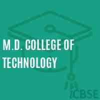 M.D. College of Technology Logo