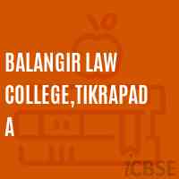 Balangir Law College,Tikrapada Logo