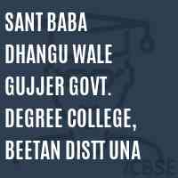 Sant Baba Dhangu Wale Gujjer Govt. Degree College, Beetan Distt Una Logo