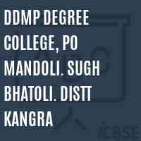 DDMP Degree College, PO Mandoli. Sugh Bhatoli. Distt Kangra Logo