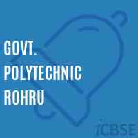 Govt. Polytechnic Rohru College Logo