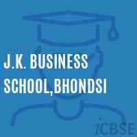J.K. Business School,Bhondsi Logo