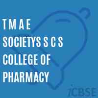T M A E Societys S C S College of Pharmacy Logo