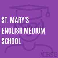 St. Mary'S English Medium School Logo