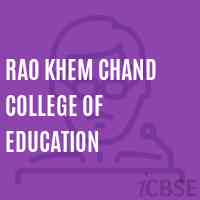 Rao Khem Chand College of Education Logo