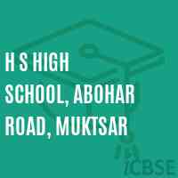 H S High School, Abohar Road, Muktsar Logo