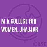 M.A.College for Women, Jhajjar Logo