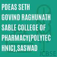 Pdeas Seth Govind Raghunath Sable College of Pharmacy(Polytechnic),Saswad Logo