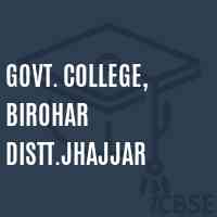 Govt. College, Birohar Distt.Jhajjar Logo