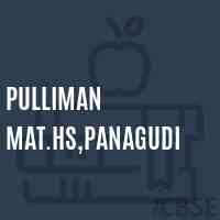 Pulliman Mat.Hs,Panagudi Secondary School Logo