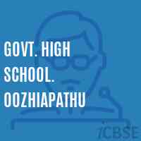 Govt. High School. Oozhiapathu Logo