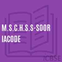 M.S.C.H.S.S-Sooriacode High School Logo