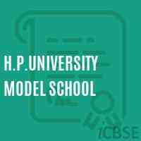 H.P.University Model School Logo