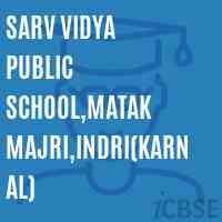 Sarv Vidya Public School,Matak Majri,Indri(Karnal) Logo