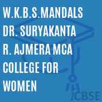 W.K.B.S.Mandals Dr. Suryakanta R. Ajmera Mca College For Women Logo
