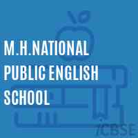 M.H.National Public English School Logo
