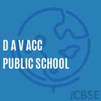 D A V Acc Public School Logo