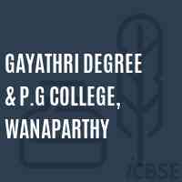 Gayathri Degree & P.G College, Wanaparthy Logo