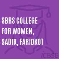 SBRS College for Women, Sadik, Faridkot Logo