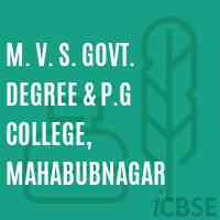 M. V. S. Govt. Degree & P.G College, Mahabubnagar Logo