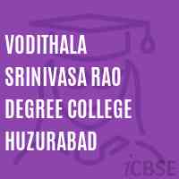 Vodithala Srinivasa Rao Degree College Huzurabad Logo