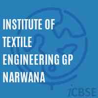 Institute of Textile Engineering Gp Narwana Logo