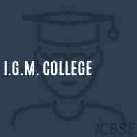 I.G.M. College Logo