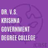 Dr. V.S. Krishna Government Degree College Logo