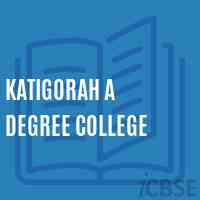 Katigorah A Degree College Logo
