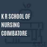 K R School of Nursing Coimbatore Logo