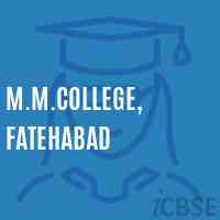 M.M.College, Fatehabad Logo