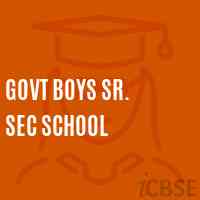 Govt Boys Sr. Sec School Logo