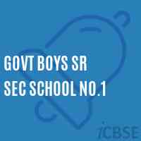 Govt Boys Sr Sec School No.1 Logo