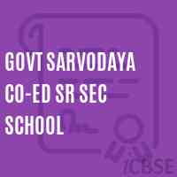 Govt Sarvodaya Co-Ed Sr Sec School Logo